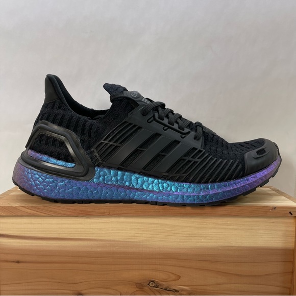 Adidas UltraBoost CC_1 DNA Shoes in black and hazard blue GX7808 Mens Size 8 - Picture 1 of 8